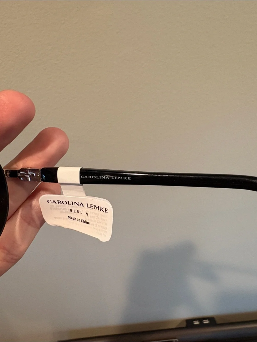 Carolina Lemke Berlin Eyewear - Darcell, Black/Gold (CL3684-01)